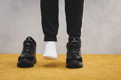 CALTO - S22818 - 3.6 Inches Taller (Black) - High - Top Sneakers Tallmenshoes.com