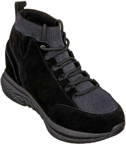 CALTO - S23201 - 3 Inches Taller (Black) - Sneakers Tallmenshoes.com