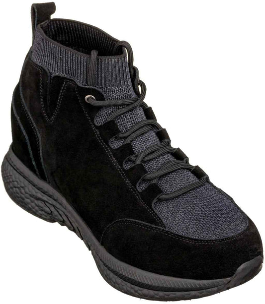 CALTO - S23201 - 3 Inches Taller (Black) - Sneakers Tallmenshoes.com