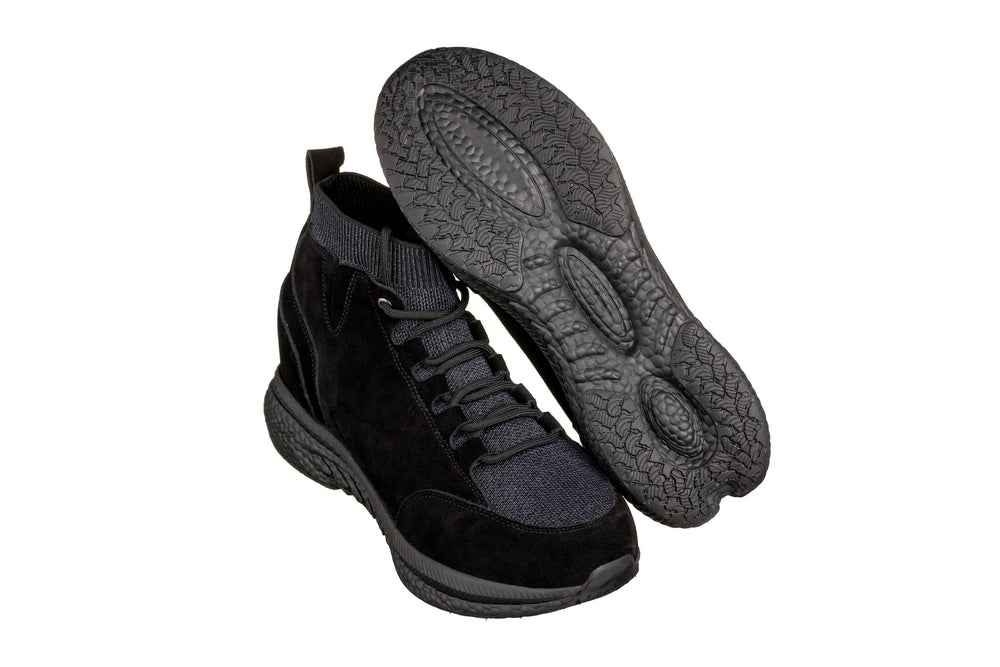 CALTO - S23201 - 3 Inches Taller (Black) - Sneakers Tallmenshoes.com