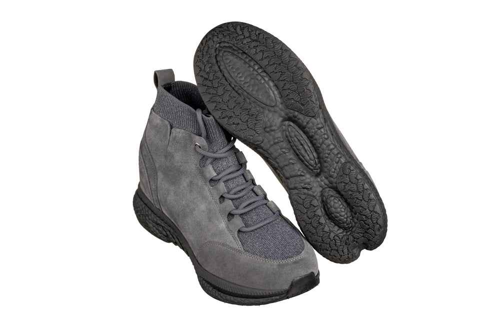 CALTO - S23202 - 3 Inches Taller (Grey) - Sneakers Tallmenshoes.com