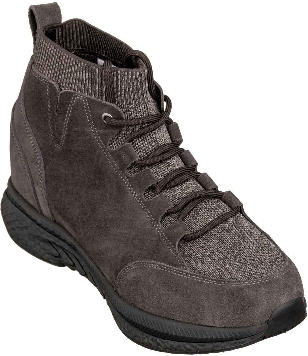 CALTO - S23203 - 3 Inches Taller (Dark Brown) - Sneakers Tallmenshoes.com
