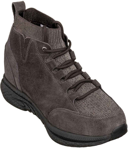 CALTO - S23203 - 3 Inches Taller (Dark Brown) - Sneakers Tallmenshoes.com