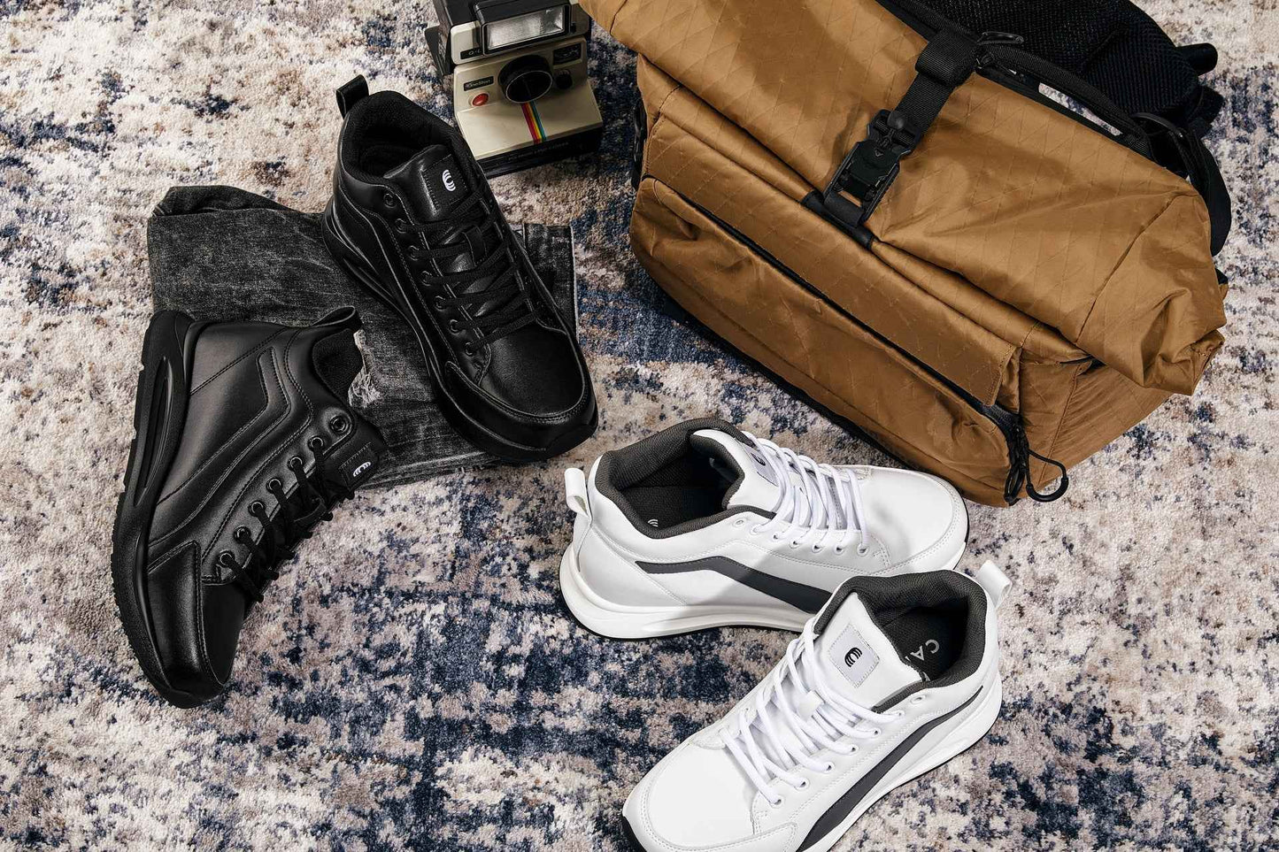 CALTO - S23305 - 3.2 Inches Taller (White) - Sneakers Tallmenshoes.com