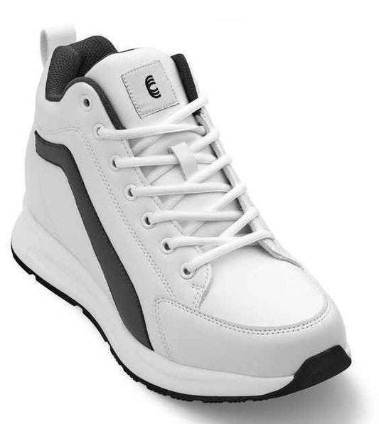 CALTO - S23305 - 3.2 Inches Taller (White) - Sneakers Tallmenshoes.com