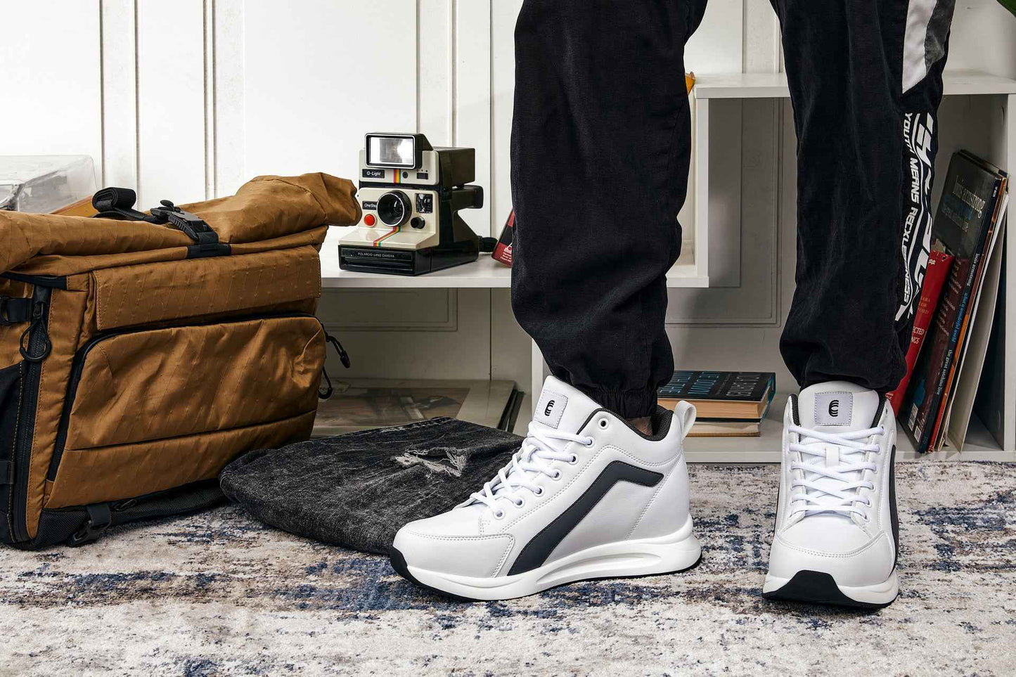 CALTO - S23305 - 3.2 Inches Taller (White) - Sneakers Tallmenshoes.com