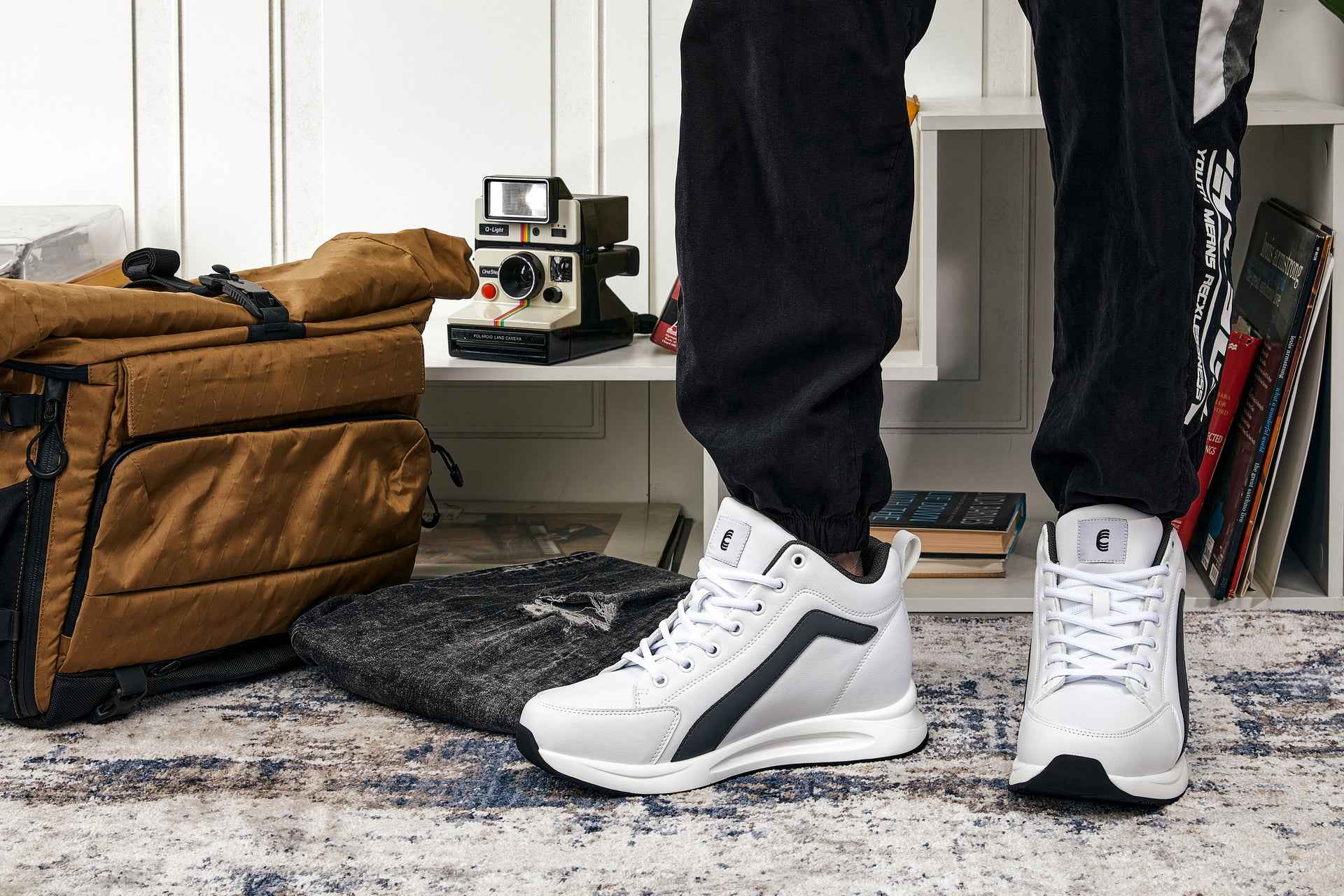 CALTO - S23305 - 3.2 Inches Taller (White) - Sneakers Tallmenshoes.com
