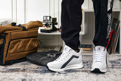 CALTO - S23305 - 3.2 Inches Taller (White) - Sneakers Tallmenshoes.com