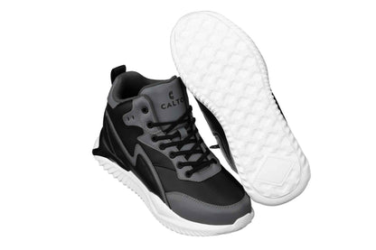 CALTO - S3061 - 4 Inches Taller (Black/Grey) - Lightweight Sneakers Tallmenshoes.com