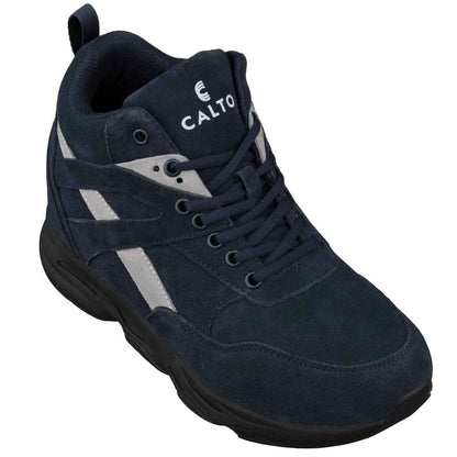 CALTO - S33595 - 4 Inches Taller (Blue/Grey) - Sneakers Tallmenshoes.com
