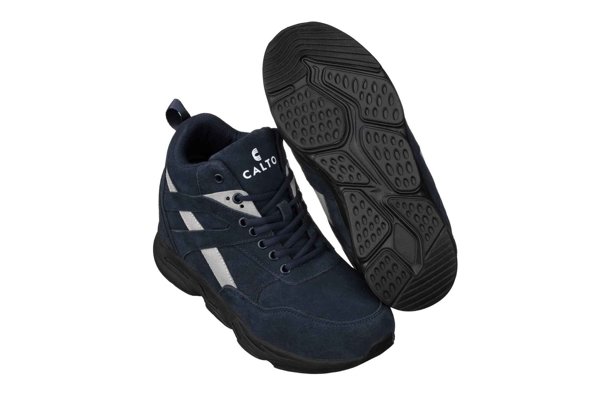 CALTO - S33595 - 4 Inches Taller (Blue/Grey) - Sneakers Tallmenshoes.com