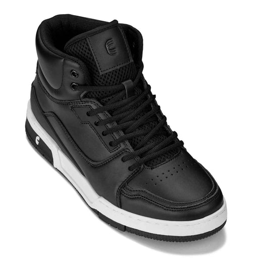 CALTO - S4750 - 3 Inches Taller (Black) - High Top Sneakers Tallmenshoes.com