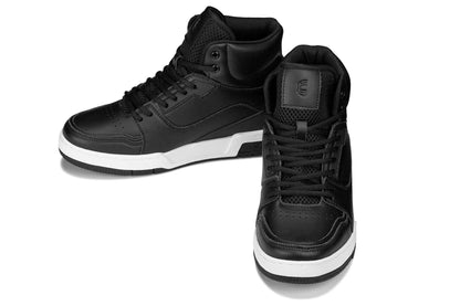 CALTO - S4750 - 3 Inches Taller (Black) - High Top Sneakers Tallmenshoes.com