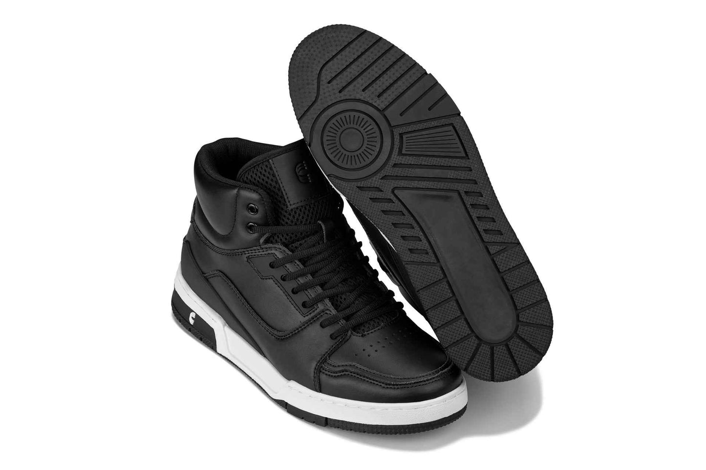 CALTO - S4750 - 3 Inches Taller (Black) - High Top Sneakers Tallmenshoes.com