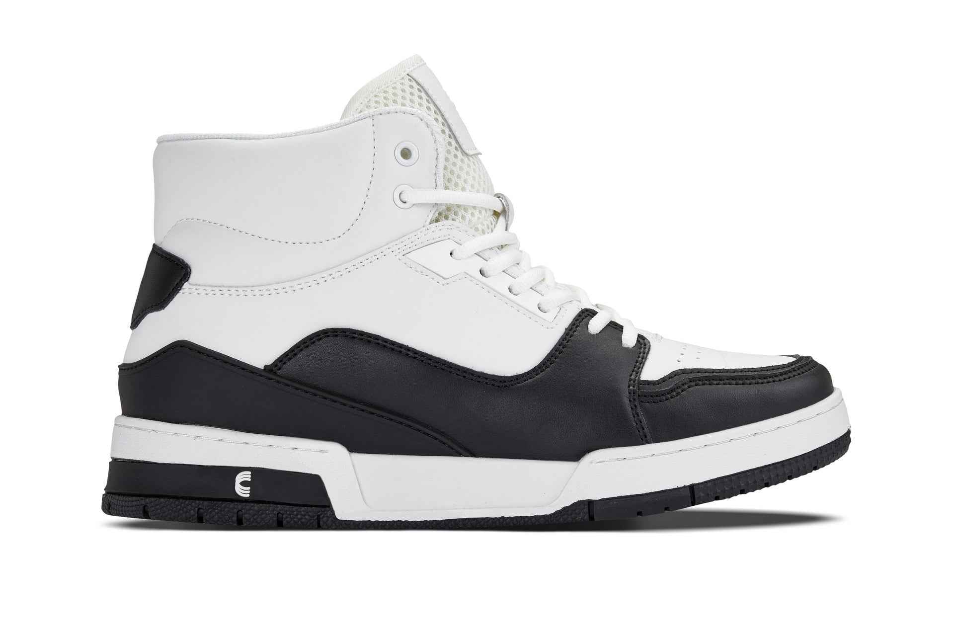 CALTO - S4752 - 3 Inches Taller (White/Black) - High Top Sneakers Tallmenshoes.com