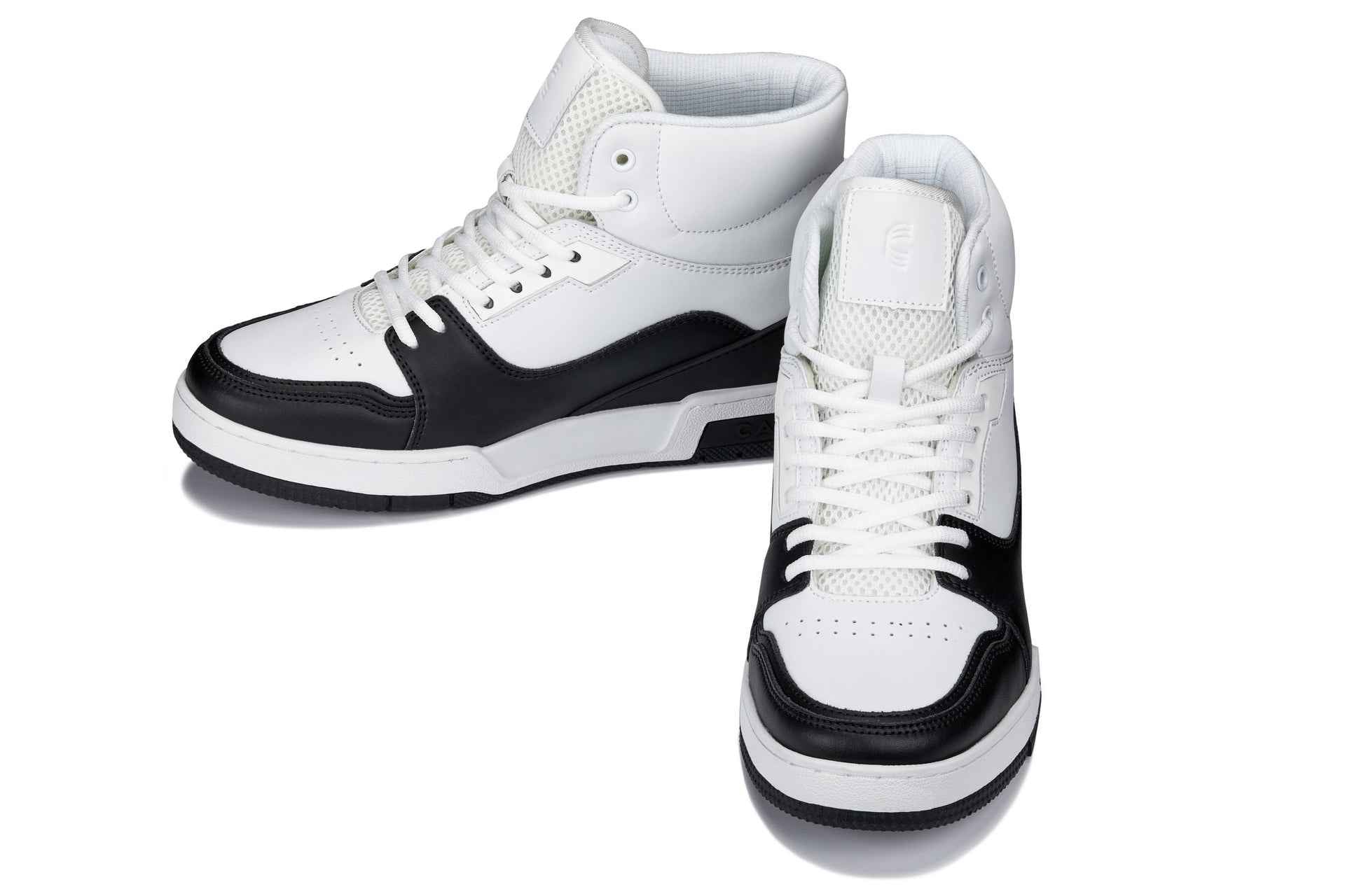 CALTO - S4752 - 3 Inches Taller (White/Black) - High Top Sneakers Tallmenshoes.com