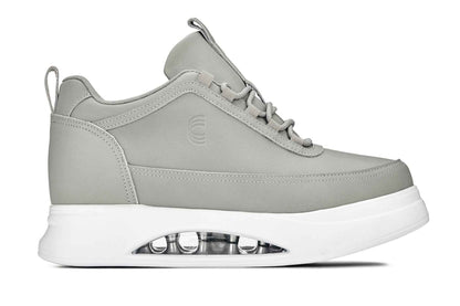 CALTO - S4927 - 3.2 Inches Taller (Dove Grey/White Sole) - Chunky Elevated Platform Sneakers Tallmenshoes.com