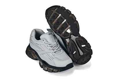 CALTO - S5281 - 2.6 Inches Taller (Cement/Translucent Onyx Sole) - Chunky Sole Sporty Sneakers Tallmenshoes.com