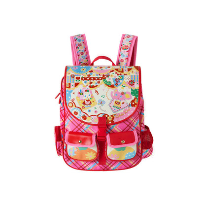Sweet Plaid School Backpack Bag - Wolvess
