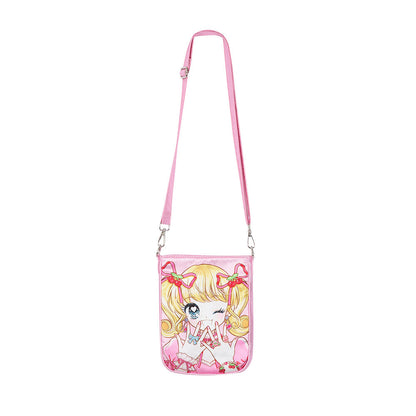 Pink Mini Anime Girl Phone Bag - Wolvess