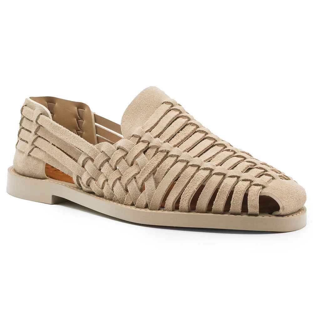 06-115-SND SANDALI Woven Leather Slip-On Sandal, Sand Zelli Italia