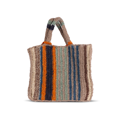 Solana Woven Jute Tote Tin Marin Brand