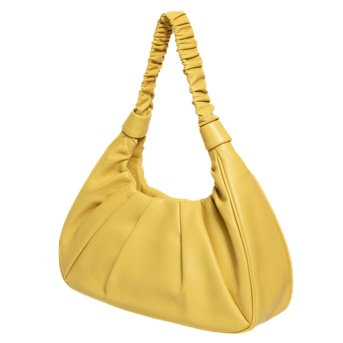 Leather Shoulder Bag, Sophia Full Grain Leather Hobo MiamiLeathers.com