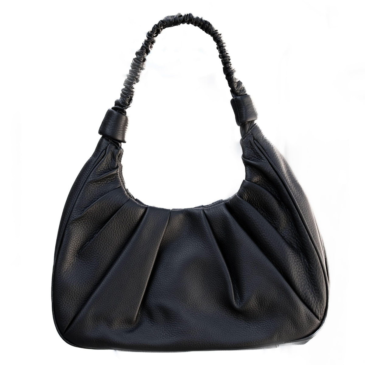 Leather Shoulder Bag, Sophia Full Grain Leather Hobo MiamiLeathers.com