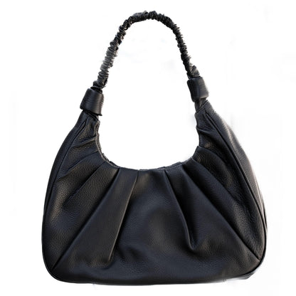 Leather Shoulder Bag, Sophia Full Grain Leather Hobo MiamiLeathers.com
