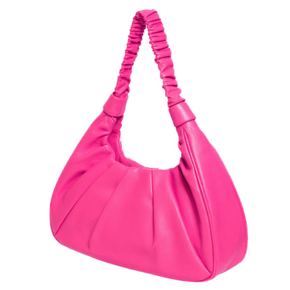 Leather Shoulder Bag, Sophia Full Grain Leather Hobo MiamiLeathers.com