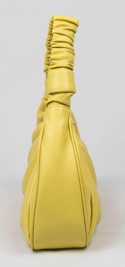 Leather Shoulder Bag, Sophia Full Grain Leather Hobo MiamiLeathers.com