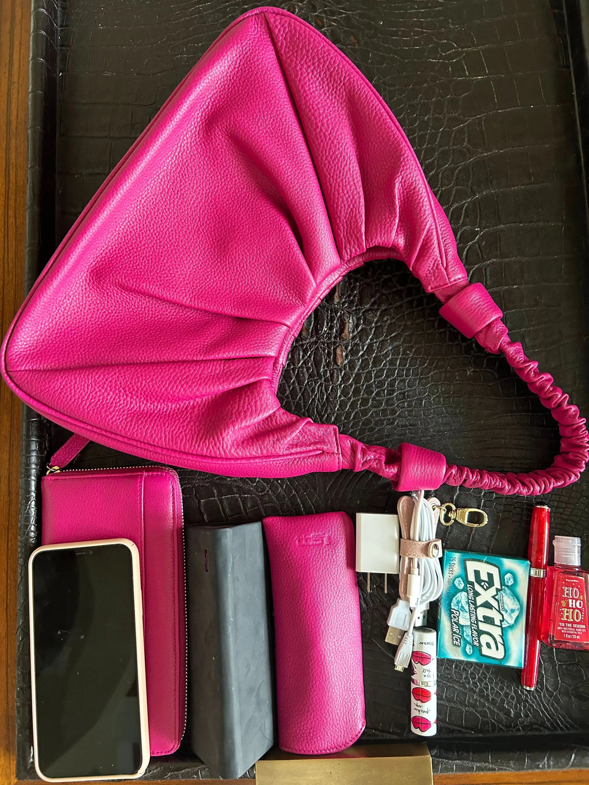 Leather Shoulder Bag, Sophia Full Grain Leather Hobo MiamiLeathers.com