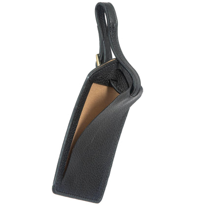 Sophia Full-Grain Leather Luggage Tag – Soft Pebbled Finish MiamiLeathers.com