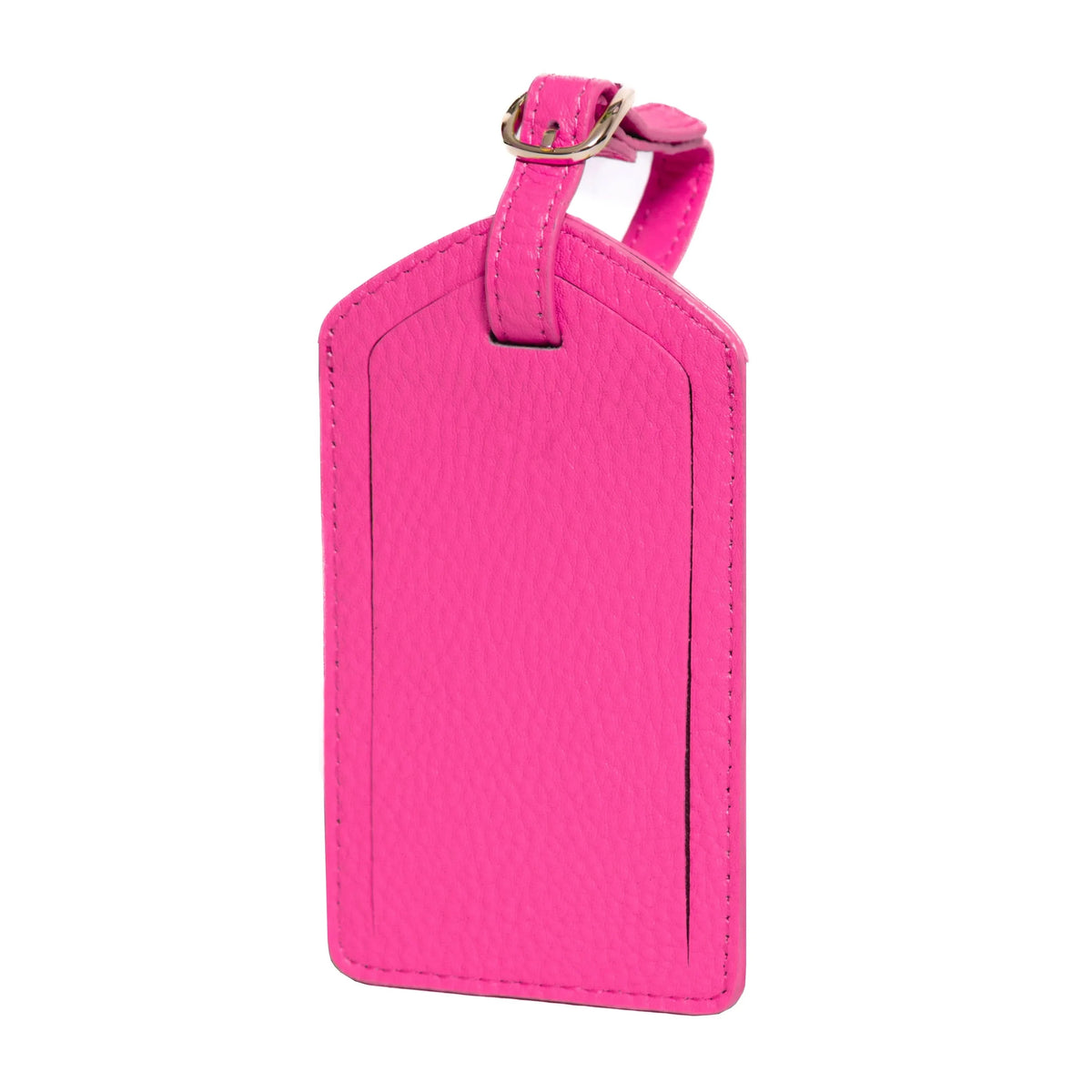 Sophia Full-Grain Leather Luggage Tag – Soft Pebbled Finish MiamiLeathers.com