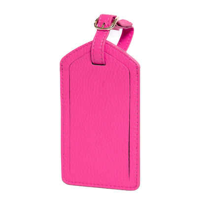 Sophia Full-Grain Leather Luggage Tag – Soft Pebbled Finish MiamiLeathers.com