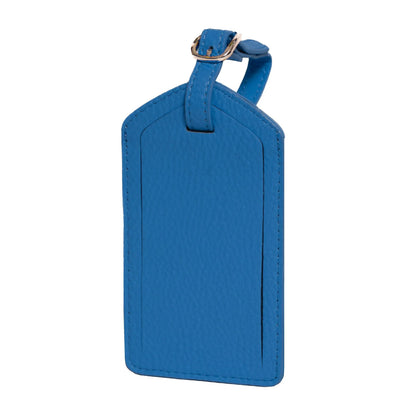 Sophia Full-Grain Leather Luggage Tag – Soft Pebbled Finish MiamiLeathers.com