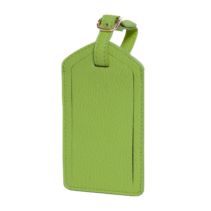 Sophia Full-Grain Leather Luggage Tag – Soft Pebbled Finish MiamiLeathers.com