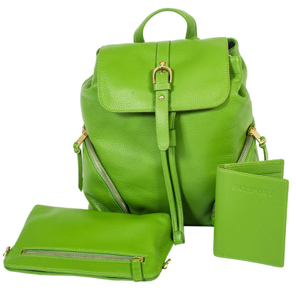 Sophia Full Grain Leather Backpack -- Womens Backpack MiamiLeathers.com