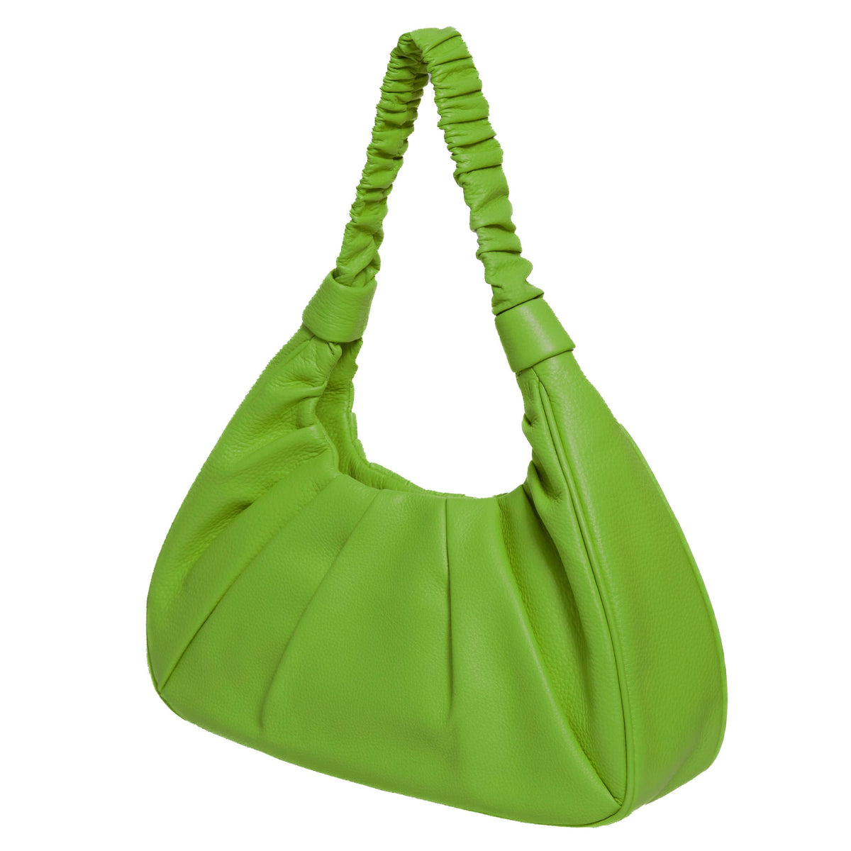 Leather Shoulder Bag, Sophia Full Grain Leather Hobo MiamiLeathers.com