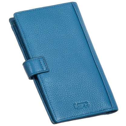 Travel Wallet, Sophia Full Grain Leather Wallet With Passport Slot - Large MiamiLeathers.com