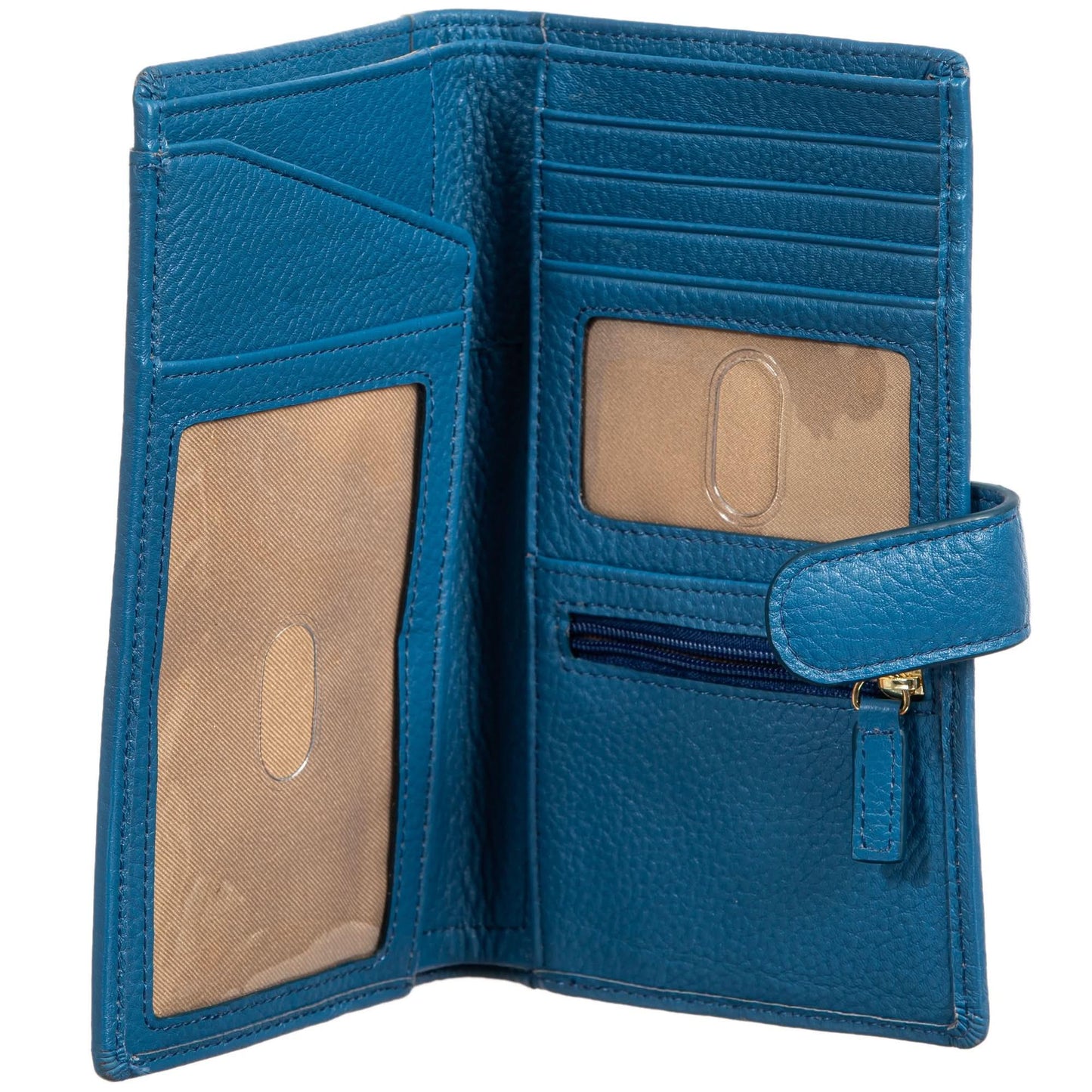 Travel Wallet, Sophia Full Grain Leather Wallet With Passport Slot - Large MiamiLeathers.com