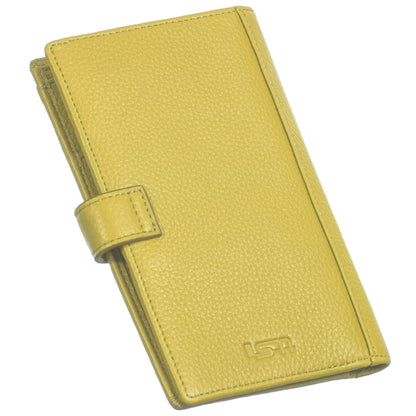 Travel Wallet, Sophia Full Grain Leather Wallet With Passport Slot - Large MiamiLeathers.com