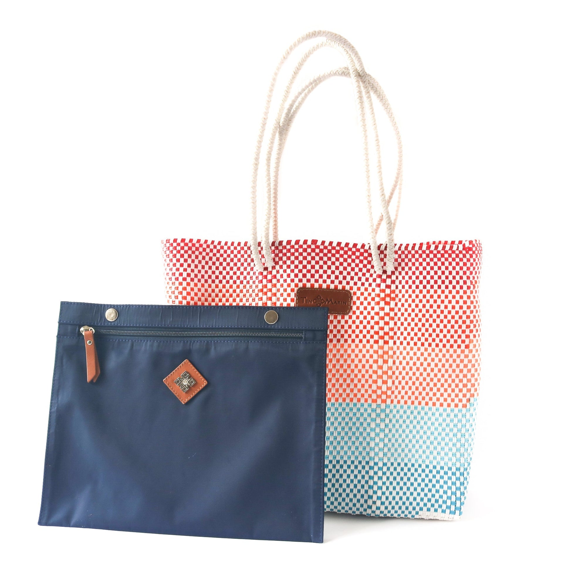 Sunrise Woven Tote Tin Marin Brand