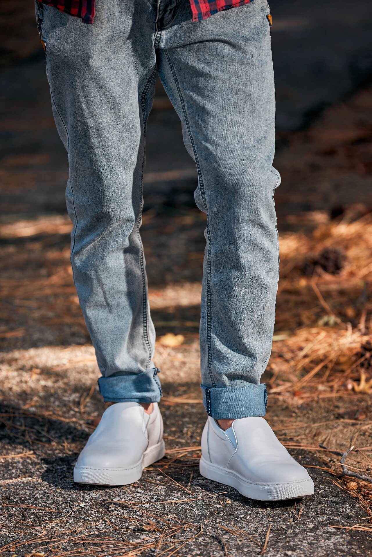CALTO - T1022 - 2.6 Inches Taller (White) - Lightweight Nappa Leather Loafer Tallmenshoes.com