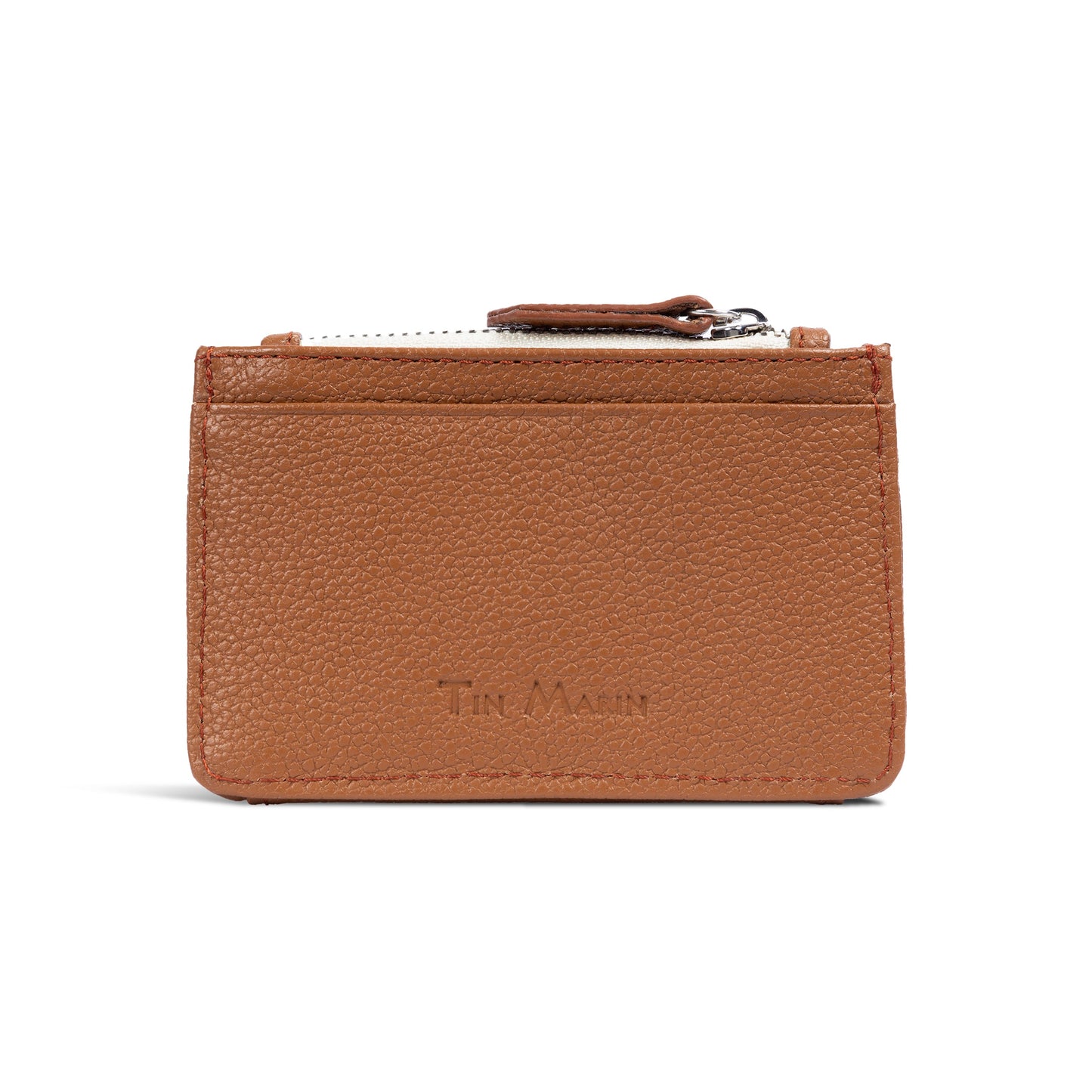 Georgie Leather Card Case Tin Marin Brand
