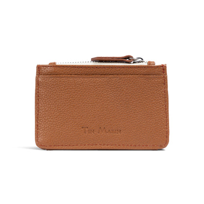 Georgie Leather Card Case Tin Marin Brand