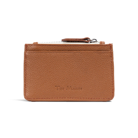 Georgie Leather Card Case Tin Marin Brand