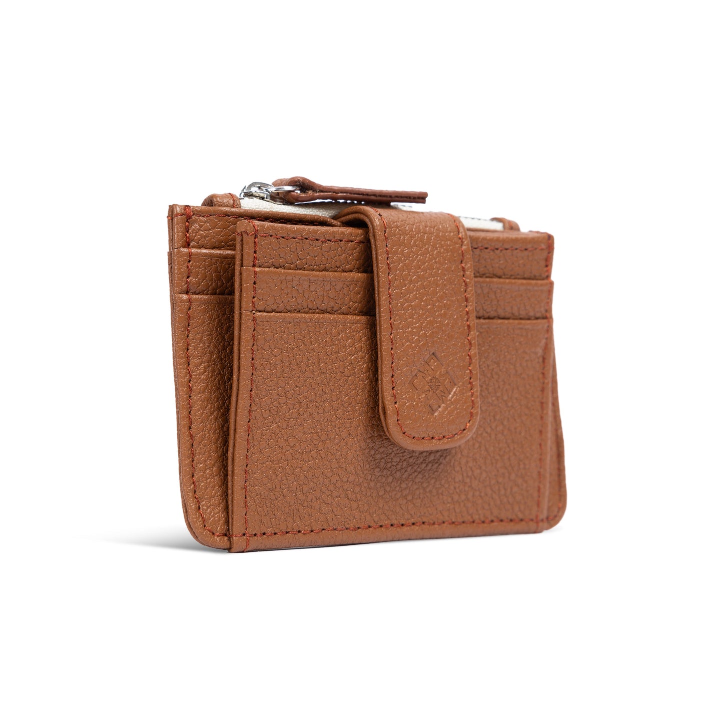 Georgie Leather Card Case Tin Marin Brand