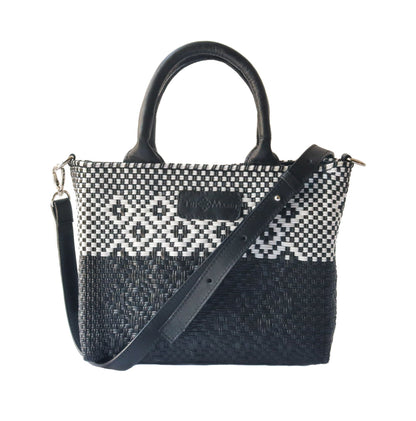 Tin Marin Small Woven Crossbody - Black Leather Tin Marin Brand