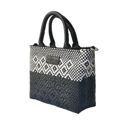 Tin Marin Small Woven Crossbody - Black Leather Tin Marin Brand